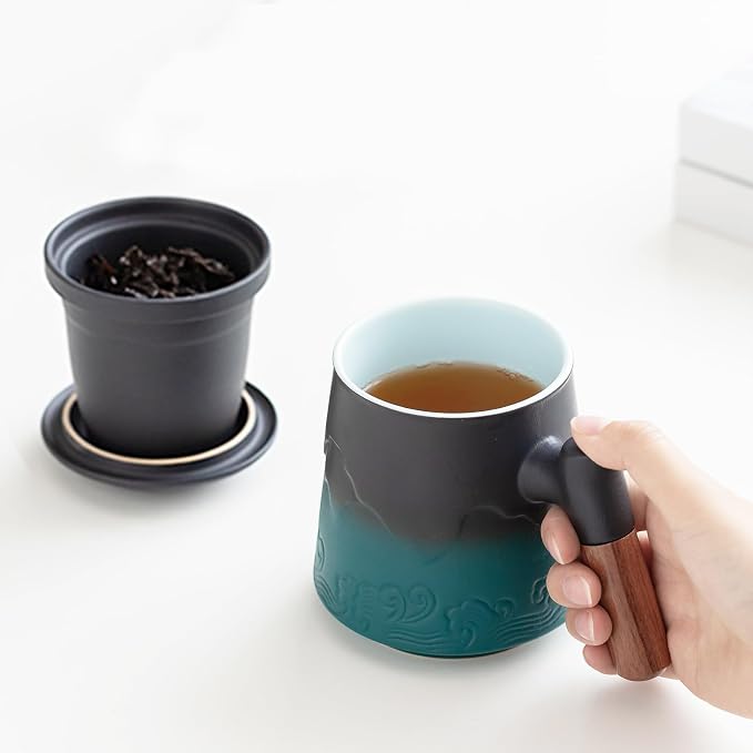 ZENS Tea Mug with Infuser and Lid - Image 3