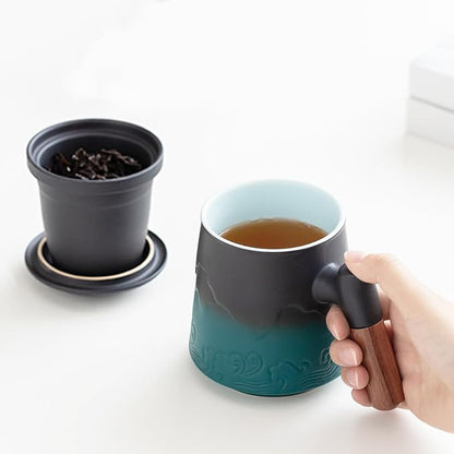ZENS Tea Mug with Infuser and Lid - Image 3