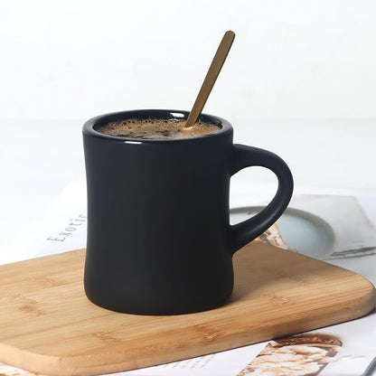 harebe Retro Coffee Mugs Set of 4, 10 OZ Heavy Classic Ceramic Diner Cups Set - Image 5