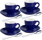 homEdge Porcelain Espresso Shot Cup Set - 80 ml / 2.67 oz by homEdge