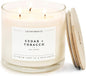 Calyan Wax Co. Cedar & Tobacco 3 Wick Scented Candle - 43 Hour Burn - Luxury 3 Wick Soy Candles - Non Toxic Soy Wax Candles - Long Lasting Large Glass Jar Candle for Home - 14.9oz