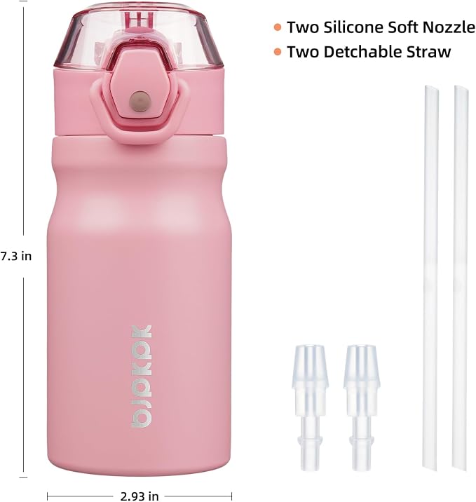 BJPKPK 14 oz Insulated Water Bottle, Stainless Steel Flask | Leak Proof Locking - Image 4