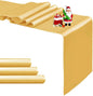 4-Pack Gold Satin Table Runner 12 x 108 Inch Long Fuchsia Bright and Smooth by Pufogu