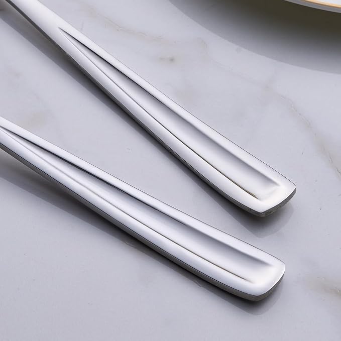 GoGeiLi Salad Server Set, 9.5-inch Stainless Steel Salad Serving Utensil - Image 6