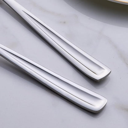 GoGeiLi Salad Server Set, 9.5-inch Stainless Steel Salad Serving Utensil - Image 6