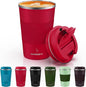 MOMSIV 12oz Travel Coffee Mug, Insulated Coffee Cup by MOMSIV