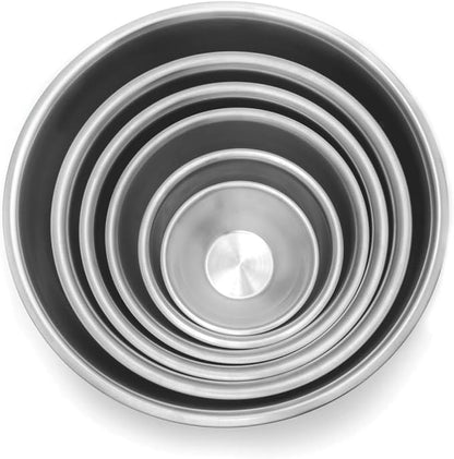 Fox Run 6-Piece Nesting Stainless Steel Polished Mixing Bowls Set | 0.5 - Image 5