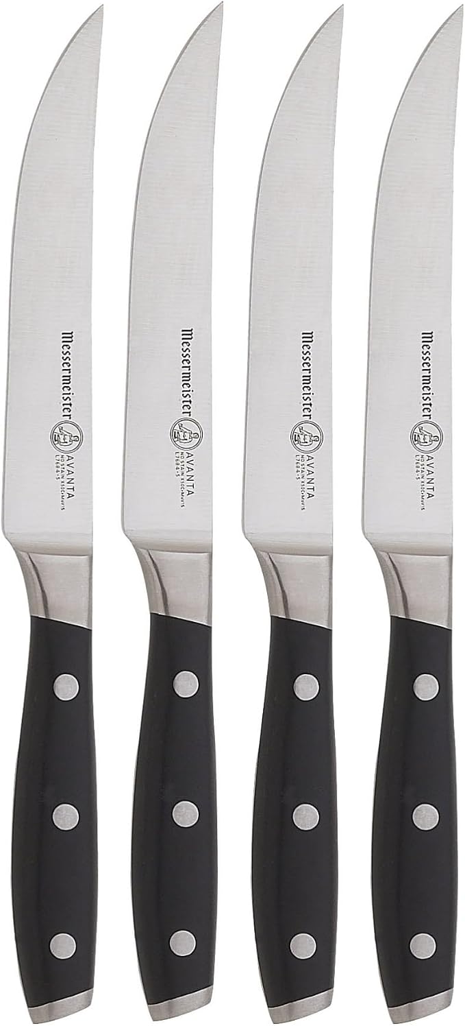 Messermeister Avanta Forged 5” Fine Edge Steak Knife Set by Messermeister