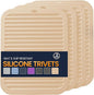 Silicone Trivet Mats 4 Heat Resistant Pot Holders Multipurpose Non-Slip Hot Pads by Unknown