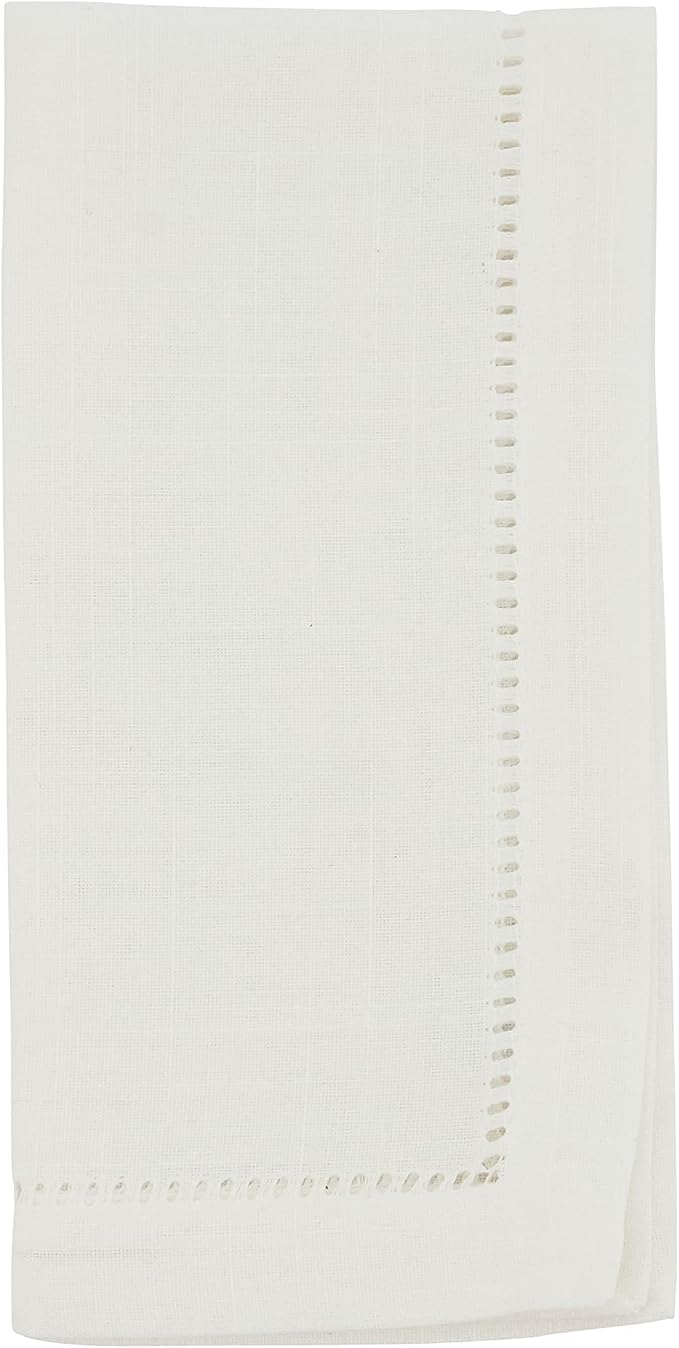 SARO LIFESTYLE Hemstitched Border Dinner Napkin by SaroLifestyle
