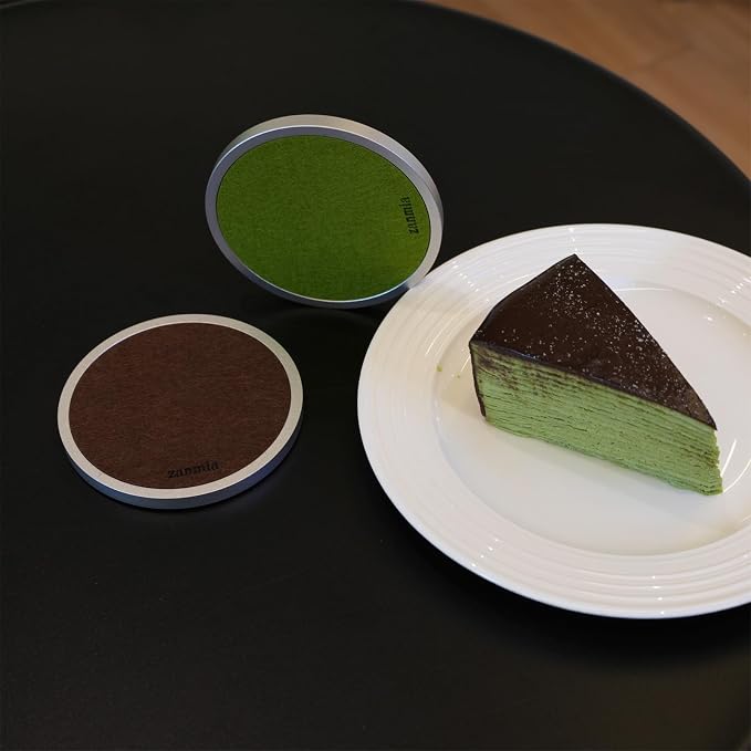 Green Absorbent Coaster Set - Image 6
