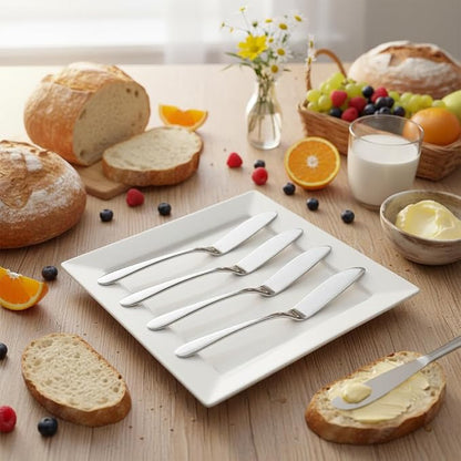 4 Pieces Set Butter knife, Pate Knife Cheese Spreader, Strong Heavy, Food - Image 5