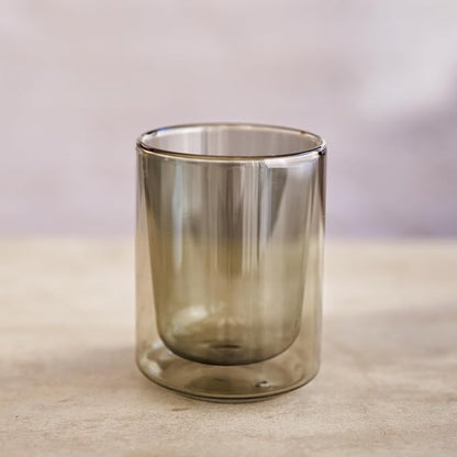 Terra Kaffe Fog Mezzo 8 oz Double-Walled Coffee Glass – Borosilicate Thermal - Image 3