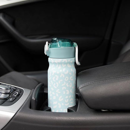 BJPKPK 18 oz Water Bottle with Straw & Handle, Insulated Stainless Flask | Leak - Image 5