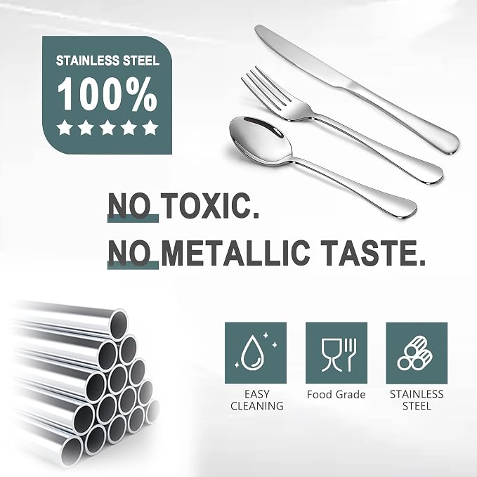 SANTUO 12 Piece Silverware Set - Image 3