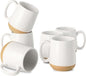 HASENSE Porcelain Coffee Mugs Set of 6, 15 Ounce Large Ceramic Coffee Cups Set by Hasense