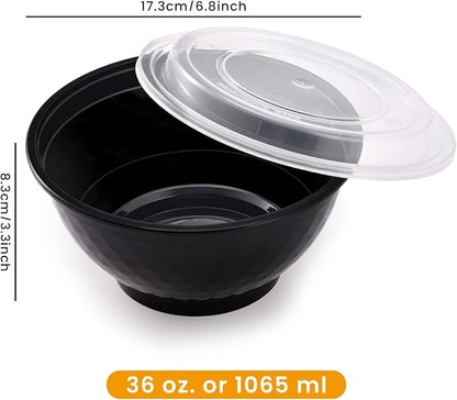 Kitch’nMore 36oz Extra-Thick Meal Prep Bowls - Image 2