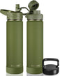 CIVAGO 24 oz Insulated Stainless Steel Water Bottle by CIVAGO