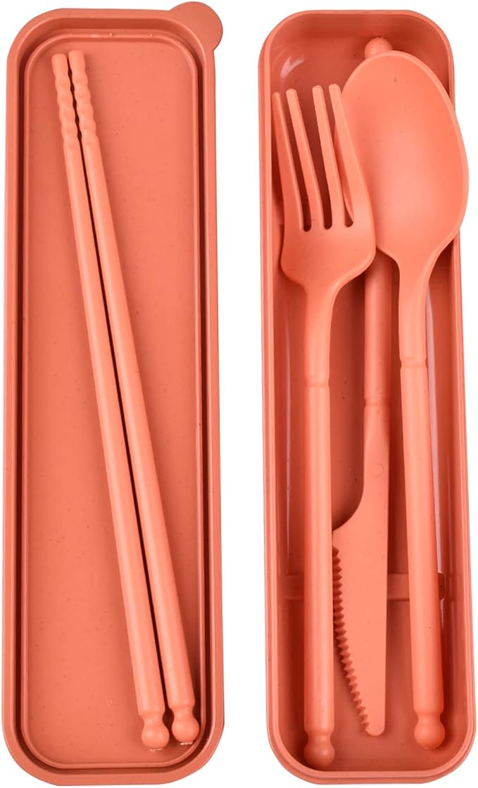Travel Utensils, Reusable Utensils Set by CUNTAUK