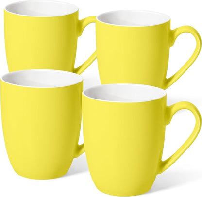 Urbanstrive 16 oz Large Coffee Mugs Set of 4 Ceramic Coffee Mug White Coffee by Urbanstrive
