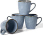 famiware Coffee Mugs Set of 4, Ocean Round 11.5oz Coffee Cup Set by Famiware