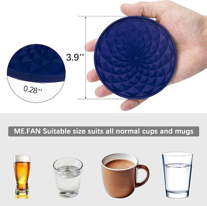 Silicone Coasters with Holders Drink Coasters, Table Cup Mat, - Image 2