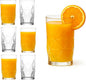 BOHEM'S Small Juice Glasses, Mini Clear Glass Cups Tumblers, Drinking Glassware by BOHEMS