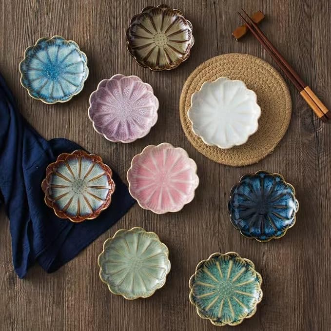 JAMEND CLXP Lotus Ring Holder Dish Small Indoor Ash Tray, Ceramic Dessert Plate - Image 7
