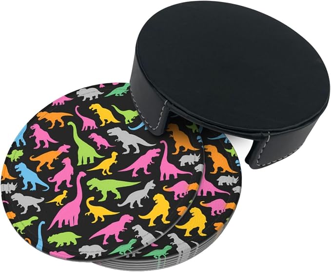 6 Pcs Leather Coasters for Drinks - Image 4