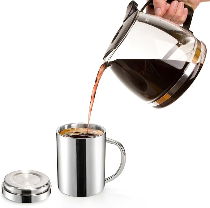Yesland 2 Pack 13.5 oz Stainless Steel Double-Walled Metal Mugs - Image 4