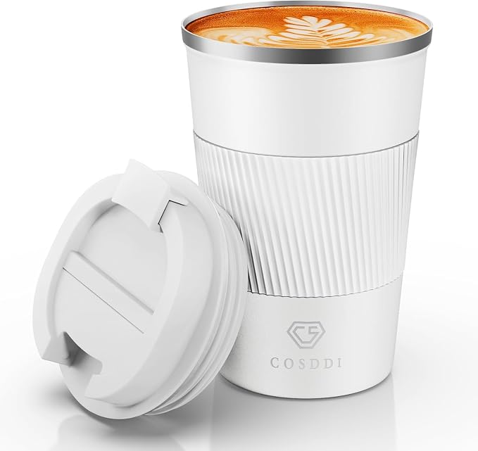 CS COSDDI 12 oz Stainless Steel Vacuum Insulated Tumbler Coffee Travel Mug- by CSCOSSDI