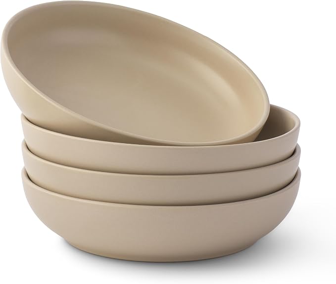 JoyJolt Mesa 40oz Stoneware Serving and Soup Bowls by JoyJolt
