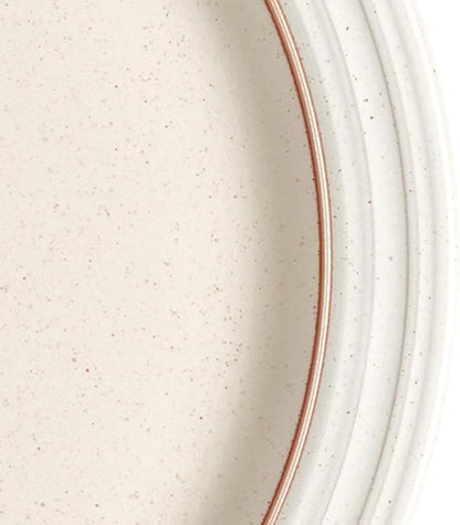 Denby - Heritage Atrium Dinner Plates Set of 4-10.8in Natural Style Ceramic Stoneware Tableware - Dishwasher & Microwave Safe - Scratch Resistant - Large Dinnerware, Lunch Plates For Everyday Use