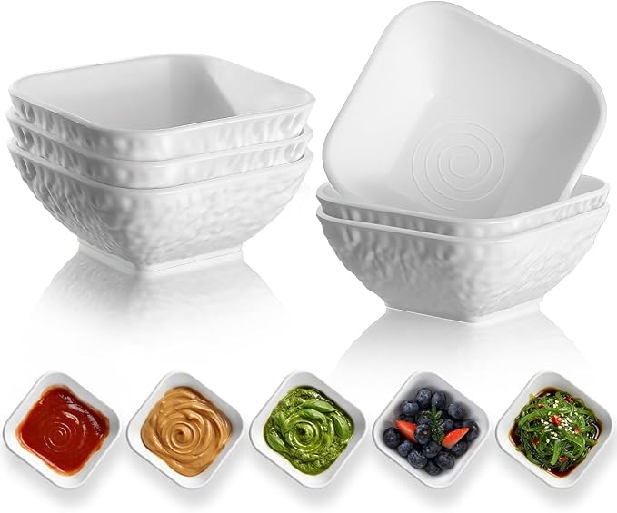 Kyraton Dip Bowls Set 6pcs 6oz, Condiment Server - Image 9