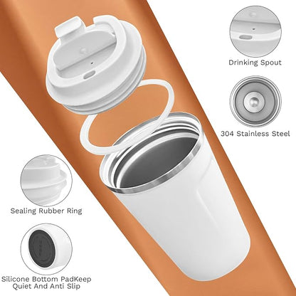 SPLMIFA Travel Coffee Mugs Leak-Proof, Reusable Coffee Cups - Image 3