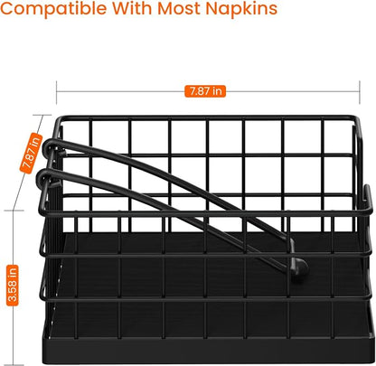 Napkin Holders for Paper Napkins, Farmhouse Napkin Holder for Table, Flat - Image 7