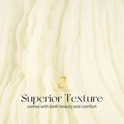 Showgeous 30 Pack Ivory Cheesecloth Table Runner, 17 x 108 Inches | Boho - Image 4