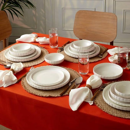 Karaca 24-Piece Bone China Pumpkin Dinnerware Set - Image 2
