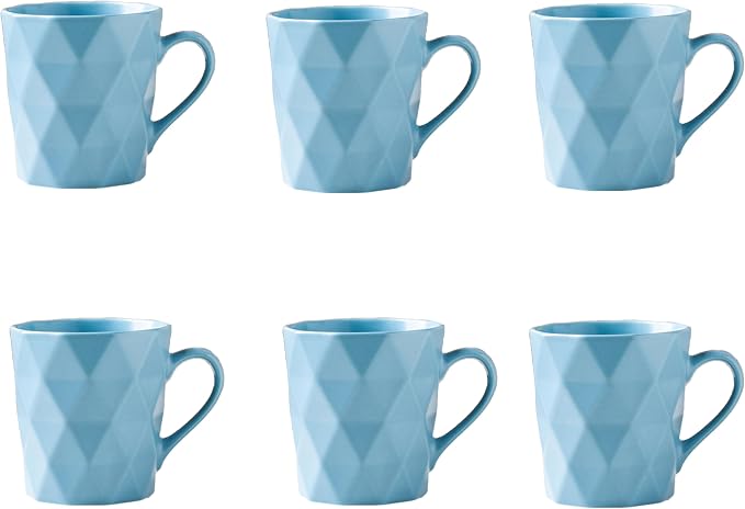 11 Ounce Porcelain Mugs, Tea and Cocoa Mug Set by MIWARE