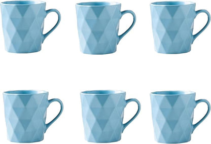 11 Ounce Porcelain Mugs, Tea and Cocoa Mug Set by MIWARE