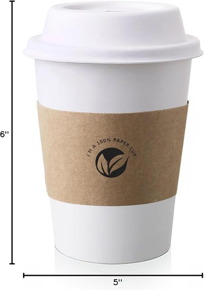 KTOB [50 pack 12 oz Compostable Coffee Cups - Image 8