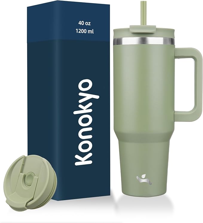 Konokyo 40 oz Insulated Tumbler Water Bottle by Konokyo
