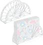 24 Pcs Napkin Holder Plastic Clear Napkin Holders by Worldity