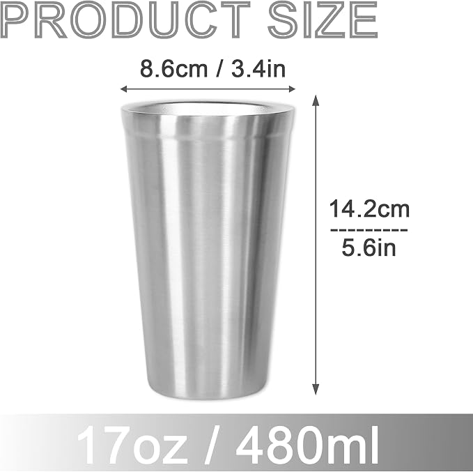 Youda Stainless Steel Double Walled Insulated Cups Stackable, Coffee Cup/Tea - Image 3
