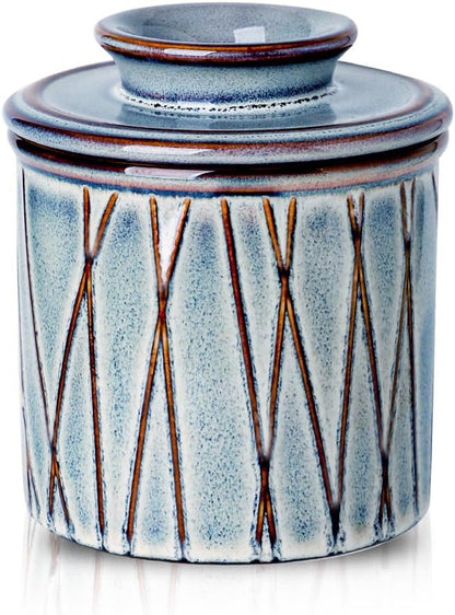 HVH Ceramic Butter Crock, French Butter Dish by HVH