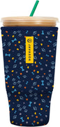 Sok It JavaSok Iced Coffee & Cold Soda Insulated Neoprene Cup Sleeve (Paws and Bones, XXLarge: 44-48oz)