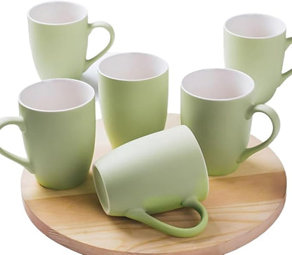 Coffee Mugs Set of 6, 12oz Ceramic Coffee Mugs by Unknown