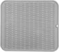 Silicone Dish Drying Mat for Multiple Usage,Easy clean,Eco-friendly,Heat-resistant Silicone Mat for Kitchen Counter or Sink,Refrigerator or Drawer Liner Grey XL 18 inches x 16 inches
