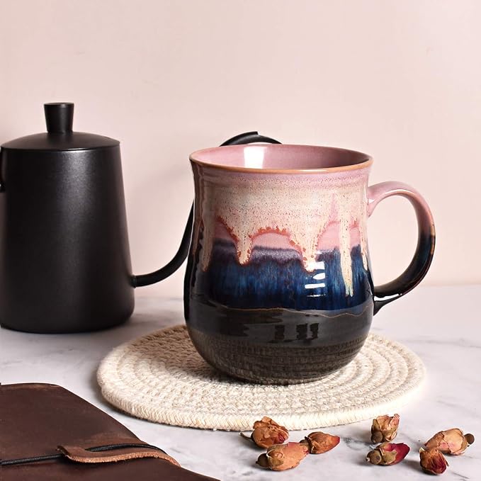 Bosmarlin Large Ceramic Coffee Mug, Big Tea Cup - Image 4