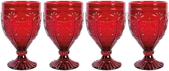 Fitz and Floyd Trestle Glassware Ornate Goblets by FitzandFloyd